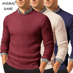 Pull à Torsades en Maille Chaude - Homme
