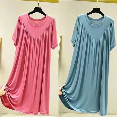 Robe de Nuit Grande Taille en Modal Doux