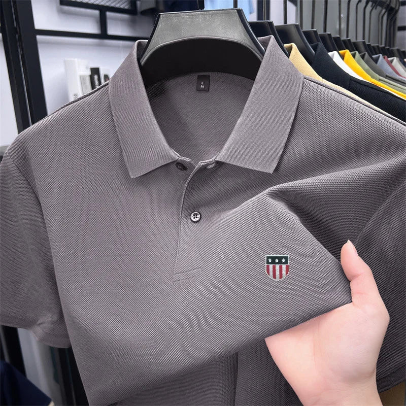 Men's Luxury 100% Cotton Polo Shirt - 23 Timeless Colors