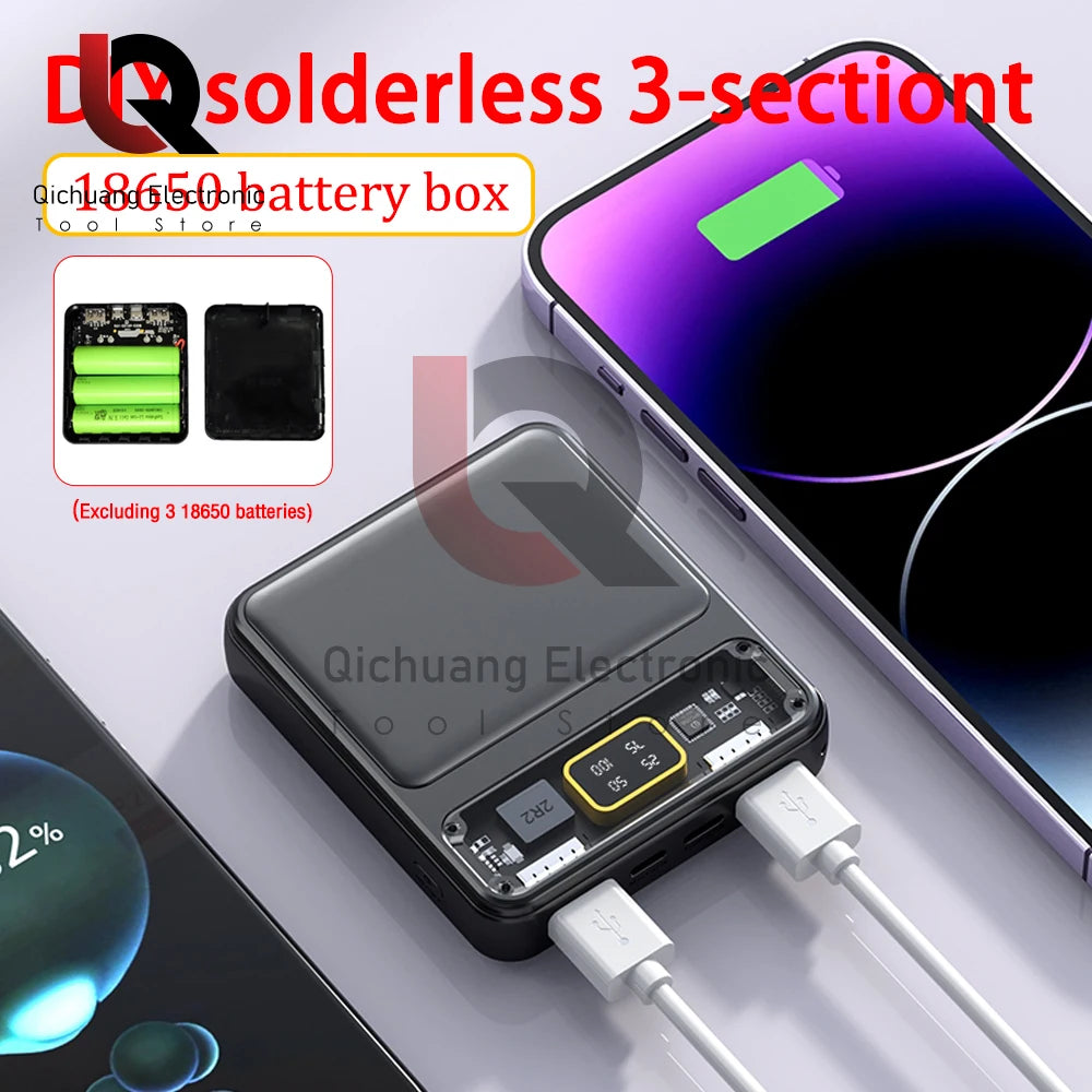 Mini Batterie Externe USB à Piles avec Affichage Numérique - Compatible Samsung & iPhone