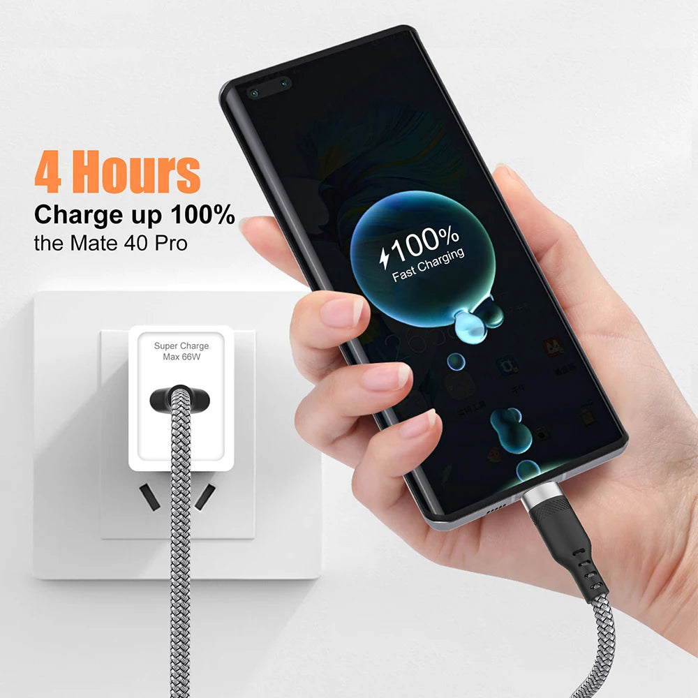 Câble USB-C 5A Charge Ultra Rapide – 1 à 8m