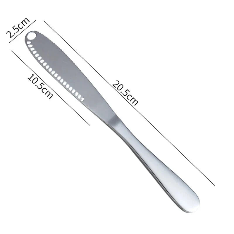 Couteau à beurre multifonctions 3 en 1 - Inox