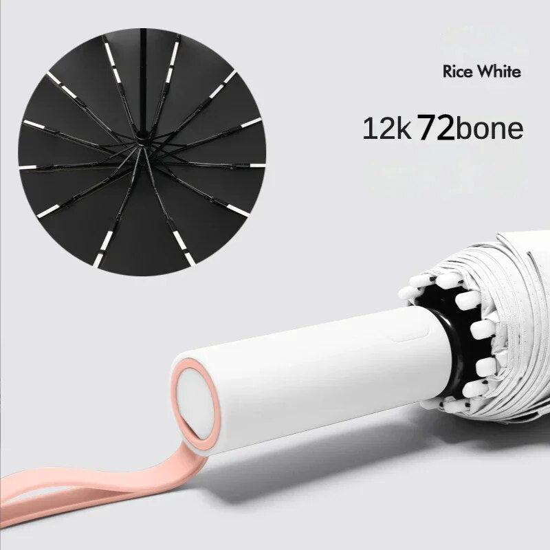 Large Umbrella ULTRA Flexible and Durable - 72 Fiberglass Ribs