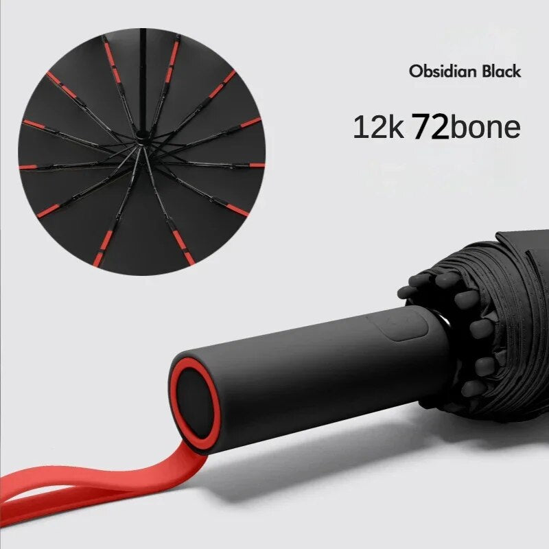 Large Umbrella ULTRA Flexible and Durable - 72 Fiberglass Ribs