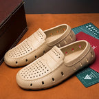 Mocassins Homme Perforés Imperméables Slip-On — Semelle Souple, Plage & Casual, Été