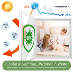 Film Fenêtre Anti-Chaleur Miroir Sans Tain — Protection Canicule, Anti-UV, Adhésif