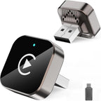 Adaptateur CarPlay Sans Fil et Android Auto – Plug & Play, Connexion Rapide et Stable pour iPhone et Android