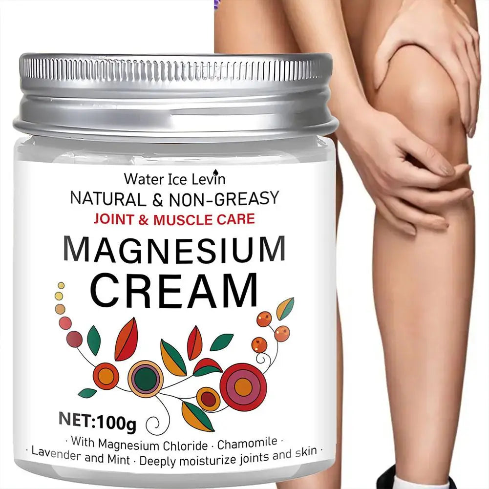 Crème au Magnésium, Camomille & Lavande – Soin Quotidien Muscles & Articulations – 1 Achetée = 1 OFFERTE