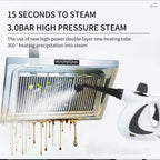 Nettoyeur Vapeur Haute Pression Portable – Nettoyeur à Vapeur Multi-Surfaces pour Maison + 9 Accessoires