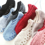 Lot de 3 Socquettes en Polaire Chaud antidérapantes