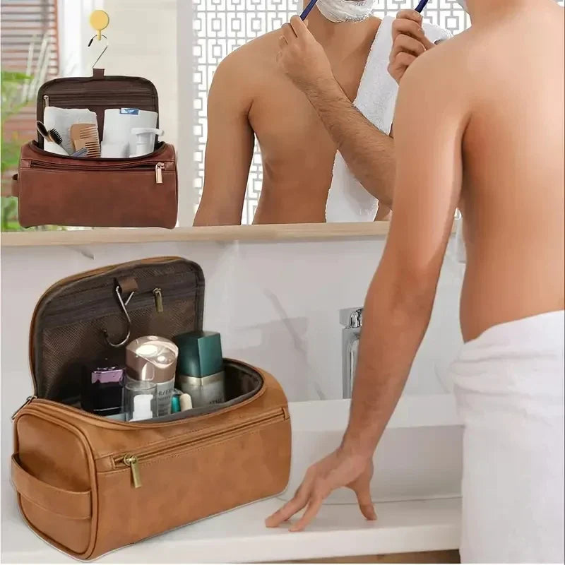 Trousse de Toilette Suspendue – Style Vintage & Pratique