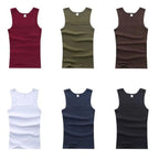 Lot de 3 Débardeurs en Pur Coton Col en U