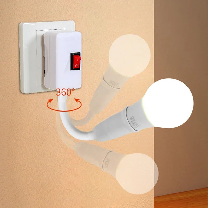 Douille E27 avec Interrupteur – Tête Orientable 360°