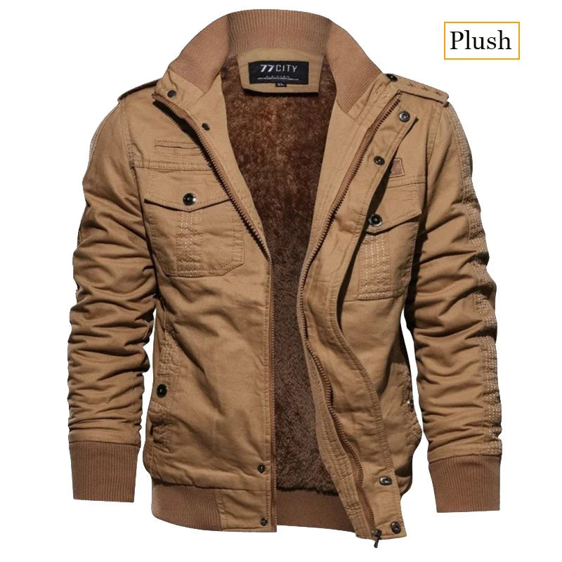 Veste U.S Army à Doublure Polaire Chaude - Homme
