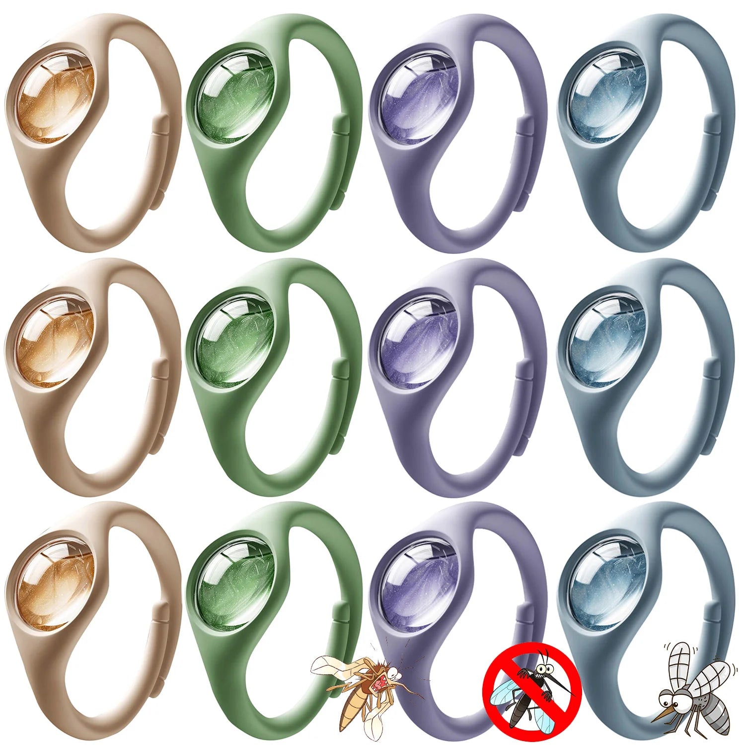 Bracelets Anti-Moustiques Imperméable aux Huiles Essentielles Naturelles – 2 ACHETÉS = 1 OFFERT