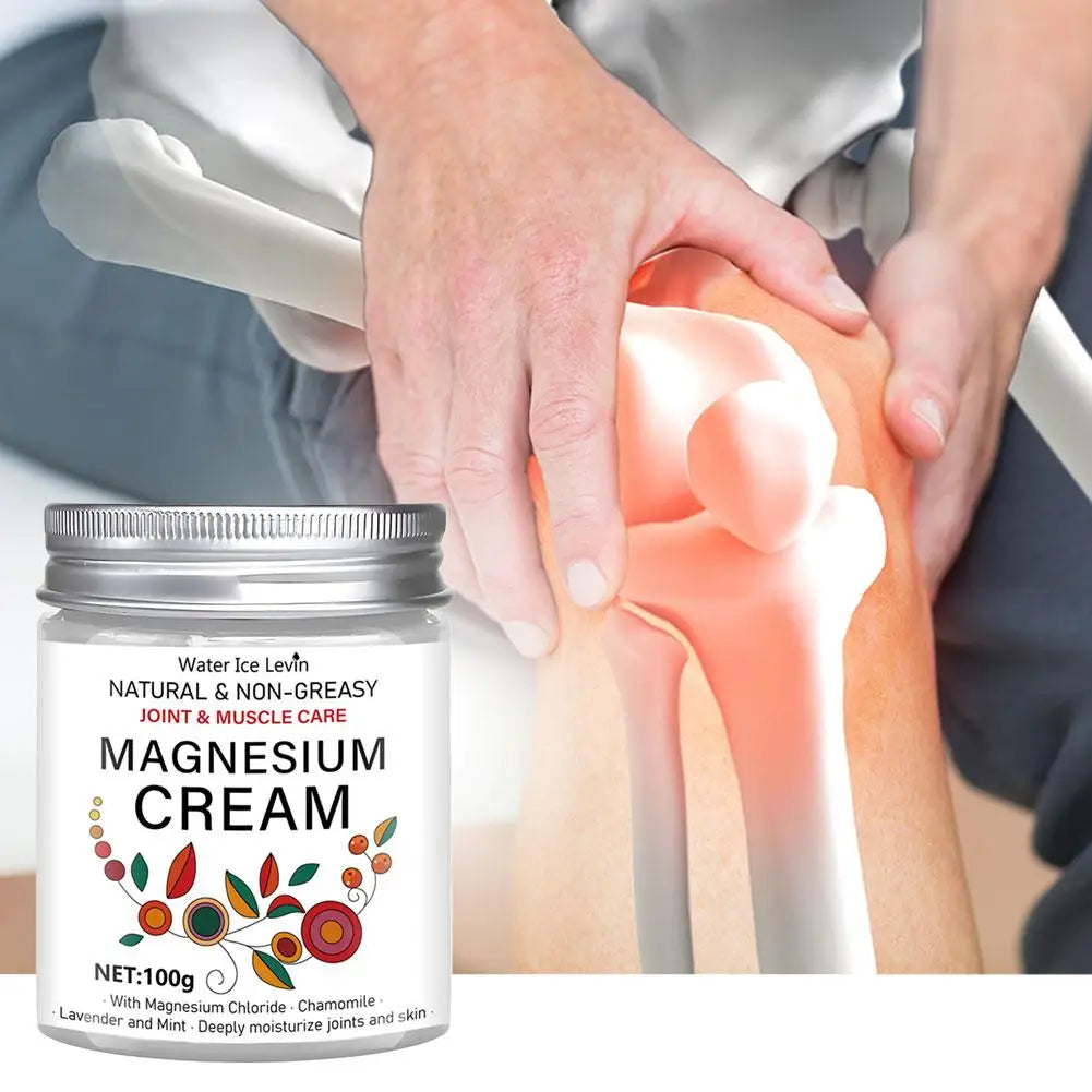 Crème au Magnésium, Camomille & Lavande – Soin Quotidien Muscles & Articulations – 1 Achetée = 1 OFFERTE