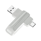 Clé USB 2.0 2 EN 1 USB-A & Type-C – Rotative à 360° – 8 Go à 128 Go – Stockage & Transfert pour Smartphone et PC