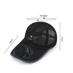 Casquette Solaire avec Ventilateur Intégré – Anti-UV, Respirante et Rechargeable par USB pour Activités Outdoor