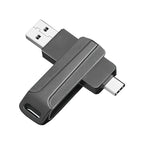 Clé USB 2.0 2 EN 1 USB-A & Type-C – Rotative à 360° – 8 Go à 128 Go – Stockage & Transfert pour Smartphone et PC