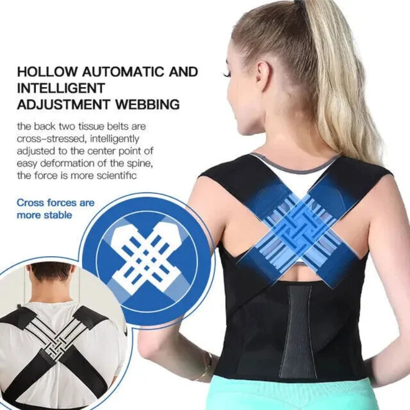 Correcteur de Posture Réglable – Soulage le Mal de Dos