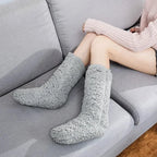 Chaussons Hauts Thermiques Antidérapants Femme