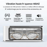 Nettoyeur ultrasonique 500ML pour lunettes, bijoux, etc...