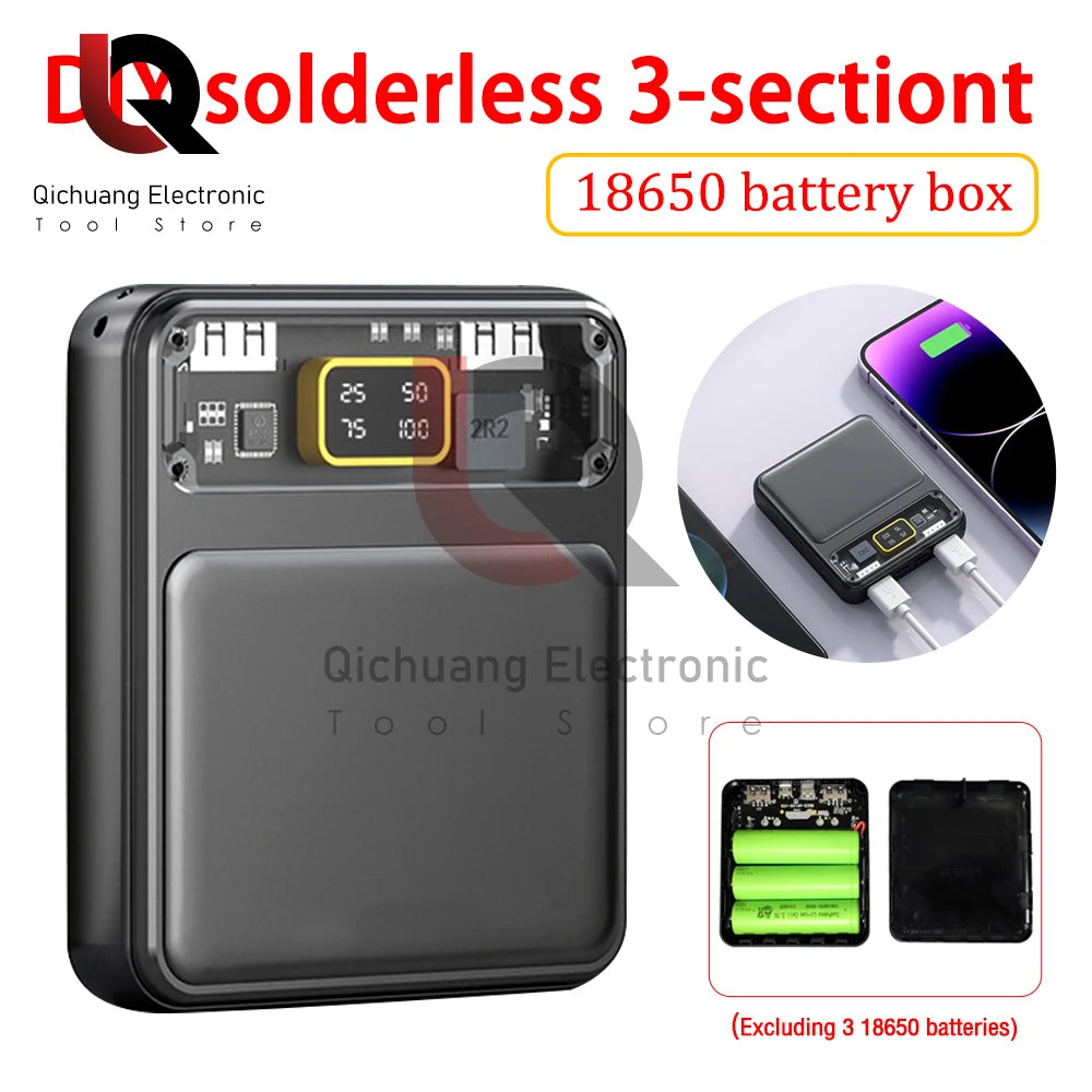Mini Batterie Externe USB à Piles avec Affichage Numérique - Compatible Samsung & iPhone