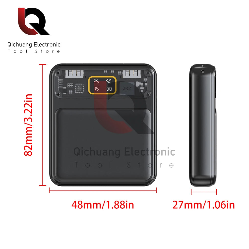 Mini Batterie Externe USB à Piles avec Affichage Numérique - Compatible Samsung & iPhone