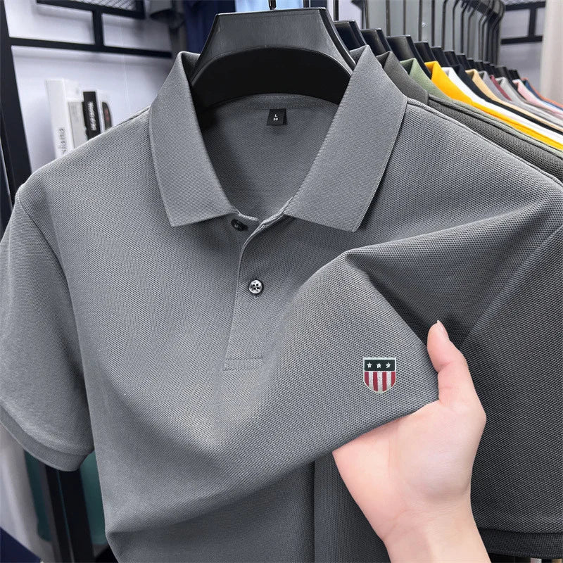 Men's Luxury 100% Cotton Polo Shirt - 23 Timeless Colors