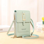Pochette portefeuille tactile pour téléphone en Cuir