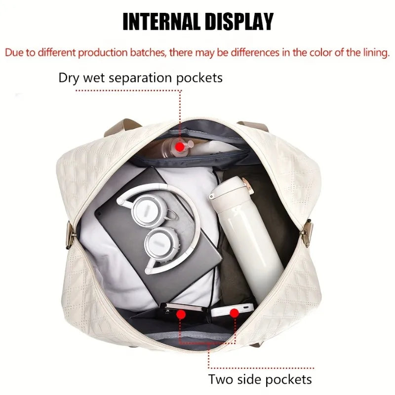 Sac de Voyage Femme Matelassé – Grande Capacité