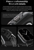 Montre intelligente connectée 2 en 1 avec écouteurs