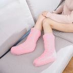 Chaussons Hauts Thermiques Antidérapants Femme