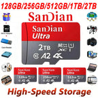 Micro Carte SD TF Flash + Adaptateur SD OFFERT - 128 GB à 2TB