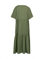Robe Longue Cosy Max Ample & Col V - Spéciale Grandes Tailles