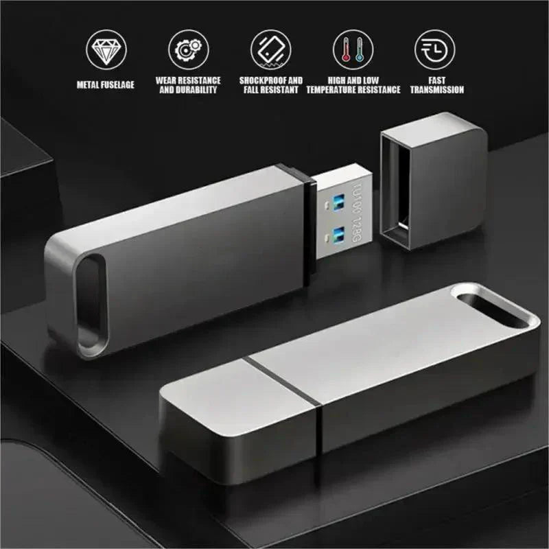 Clé USB 3.0 2 To - Compacte et Pratique + Adaptateur USB-C OFFERT