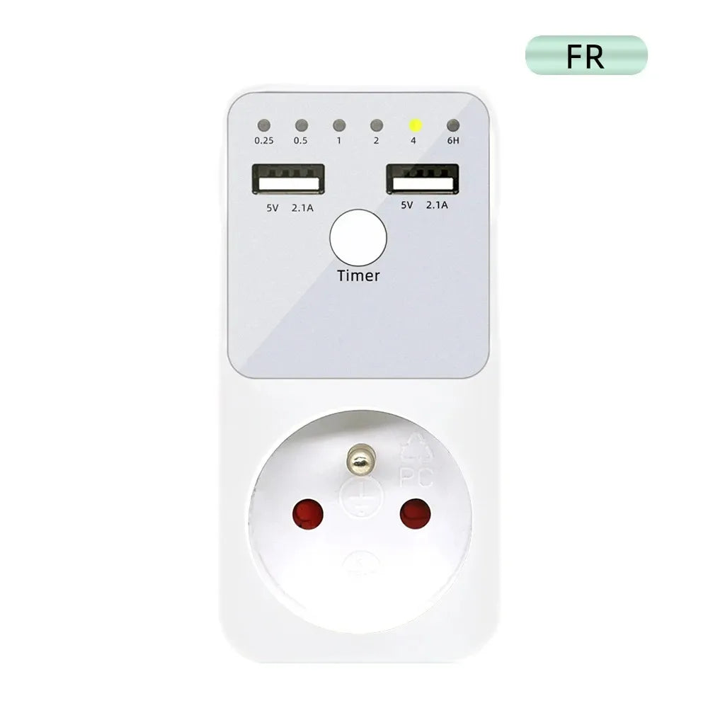 Prise Programmable avec Minuterie – Ports USB Intégrés