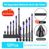 6 Embouts Tournevis Antichoc pour Perceuse – Magnétiques & Robustes