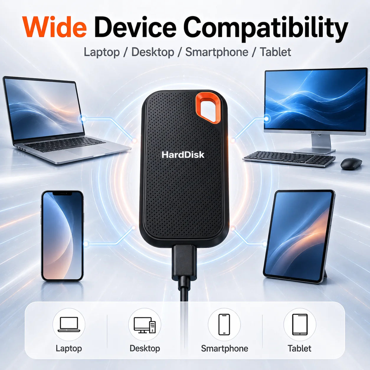 Disque Dur Externe SSD Portable 1 To à 128 To – Stockage & Sauvegarde