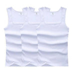 Lot de 3 Débardeurs en Pur Coton Col en U