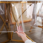 Nappe Ronde Transparente Imperméable – Protection de Table Résistante à l’Eau et aux Taches