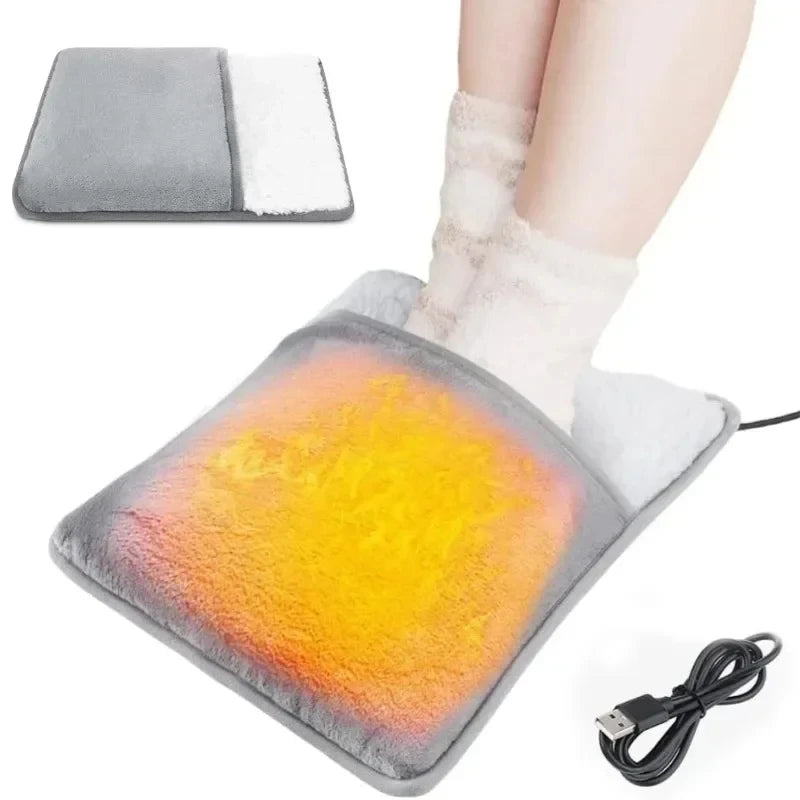 Chauffe-Pieds Portable – Tissu Doux & Chauffage Rapide