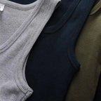 Lot de 3 Débardeurs en Pur Coton Col en U