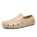 Mocassins Homme Perforés Imperméables Slip-On — Semelle Souple, Plage & Casual, Été