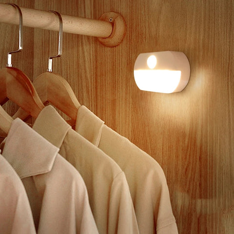2x Lampe d'Armoire à Capteur PIR – Marche/Arrêt Automatique