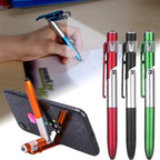 2x Stylo Multifonction 4 en 1 avec LED & Support + 1 OFFERT