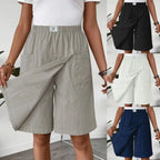 Short 2 en 1 Jupe Léger à Taille Élastique et Poches