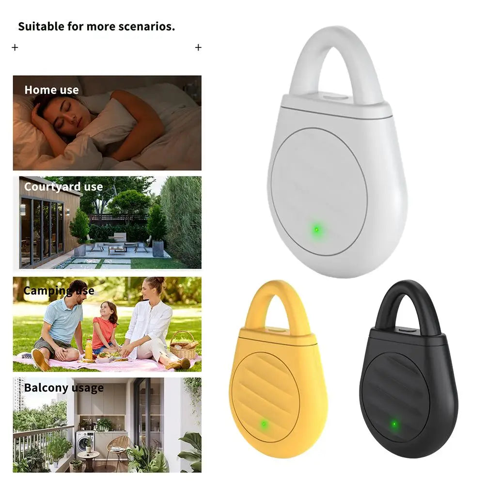 Répulsif Ultrasonique Rechargeable USB pour Humains & Animaux – Protection Contre Moustiques, Insectes, Puces et Tiques