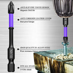 6 Embouts Tournevis Antichoc pour Perceuse – Magnétiques & Robustes