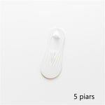 Lot de 5 chaussettes invisibles respirantes en soie glacée